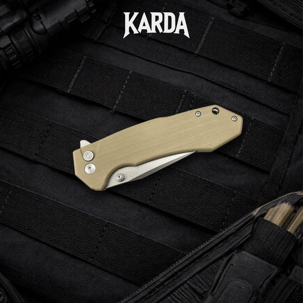 Ніж Складаний Karda J278 Clip Point Desert J278D фото
