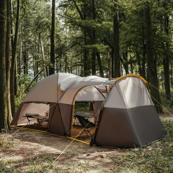 Палатка шестиместная Naturehike, KOTA 6, CNK2450WS031, 75D, светло-коричневая 6927595760666 фото