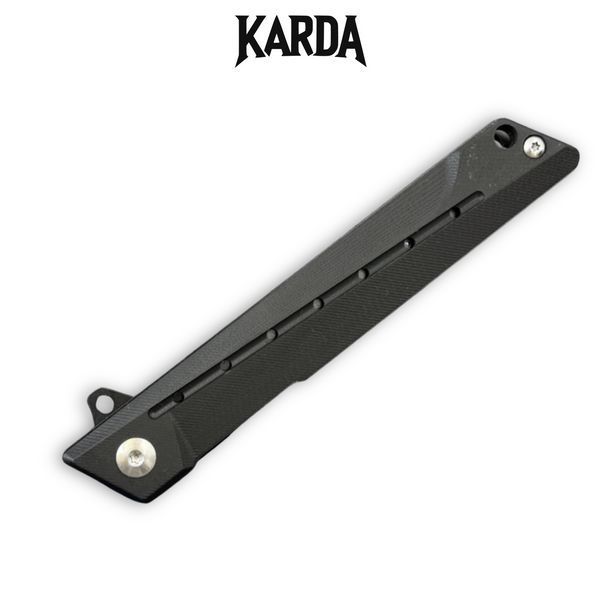 Нож складной Karda J024 Black Handle Drop-Point 1537 фото