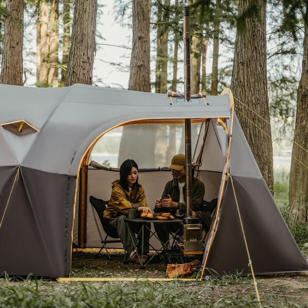Палатка шестиместная Naturehike, KOTA 6, CNK2450WS031, 75D, светло-коричневая 6927595760666 фото