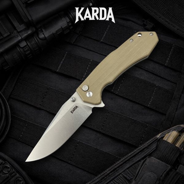 Ніж Складаний Karda J278 Clip Point Desert J278D фото
