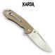 Ніж Складаний Karda J278 Clip Point Desert J278D фото 2