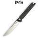 Нож складной Karda J024 Black Handle Drop-Point 1537 фото 1