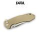Ніж Складаний Karda J278 Clip Point Desert J278D фото 4