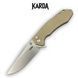 Ніж Складаний Karda J278 Clip Point Desert J278D фото 1