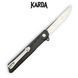 Нож складной Karda J024 Black Handle Drop-Point 1537 фото 2