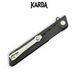 Нож складной Karda J024 Black Handle Drop-Point 1537 фото 4