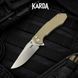 Ніж Складаний Karda J278 Clip Point Desert J278D фото 10