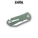 Ніж складаний Karda J323 Green J323G фото 4