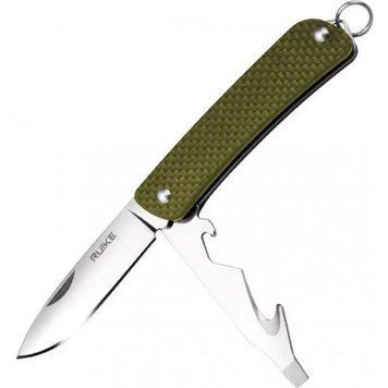 Многофункциональный нож Ruike Criterion S21, (5.3 см) 12C27/G10 зеленый, 5 инстр. S21-G фото
