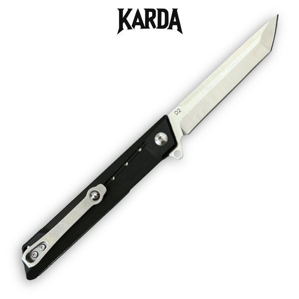 Ніж складний Karda J024 Black Handle White Tanto 1536 фото