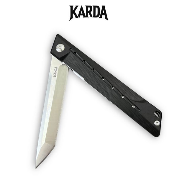 Ніж складний Karda J024 Black Handle White Tanto 1536 фото