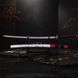 Катана Сувенірна Black-Red Damascus Slim Tanto 1646 фото 1