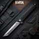 Ніж складний Karda J024 Black Handle White Tanto 1536 фото 6