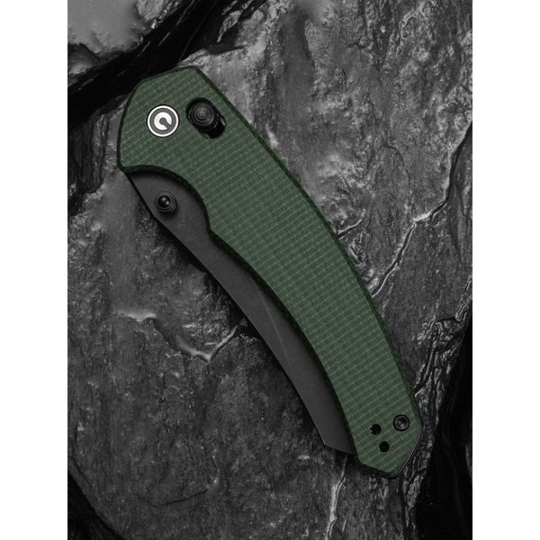 Ніж складаний туристичний Civivi Sixgill, (8.7 см) Nitro-V / Micarta темно-зелений C24050-3 фото