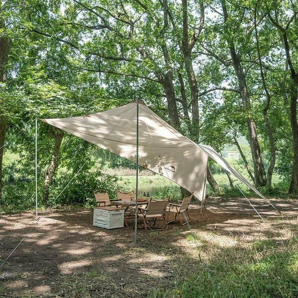 Тент для кемпінгу Naturehike Car Rear Canopy NH21TM001, 590*340 см, золотий (з трьома стійками) 6927595777831 фото