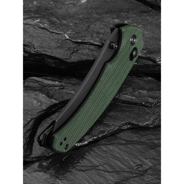 Ніж складаний туристичний Civivi Sixgill, (8.7 см) Nitro-V / Micarta темно-зелений C24050-3 фото