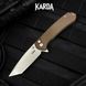 Ніж Складаний Karda J277 Tanto Brown J277B фото 9