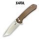 Ніж Складаний Karda J277 Tanto Brown J277B фото 1