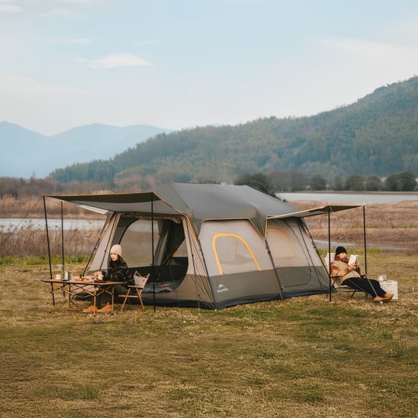 Намет шестимісний Naturehike Cape 8.4 CNK2450WS050 з швидким розкриттям, сіро-коричневий 6927595770566 фото