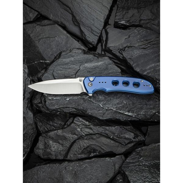 Ніж складаний туристичний Civivi Hyperpulse, (8.9 см) 14C28N / Aluminum синій C23087A-2 фото