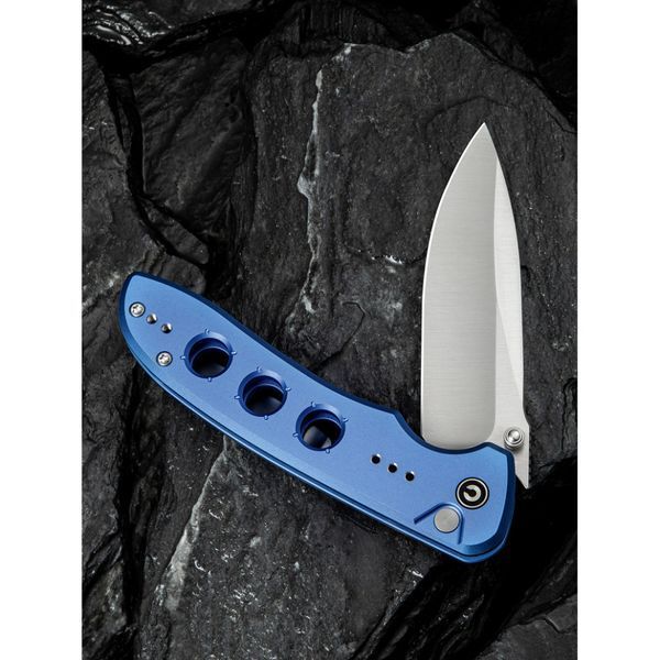 Ніж складаний туристичний Civivi Hyperpulse, (8.9 см) 14C28N / Aluminum синій C23087A-2 фото