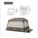 Намет шестимісний Naturehike Cape 8.4 CNK2450WS050 з швидким розкриттям, сіро-коричневий 6927595770566 фото 2